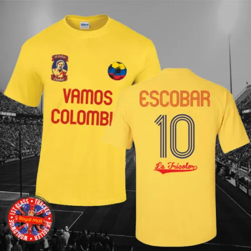 Pablo Escobar "Vamos Colombia" Football T-shirt