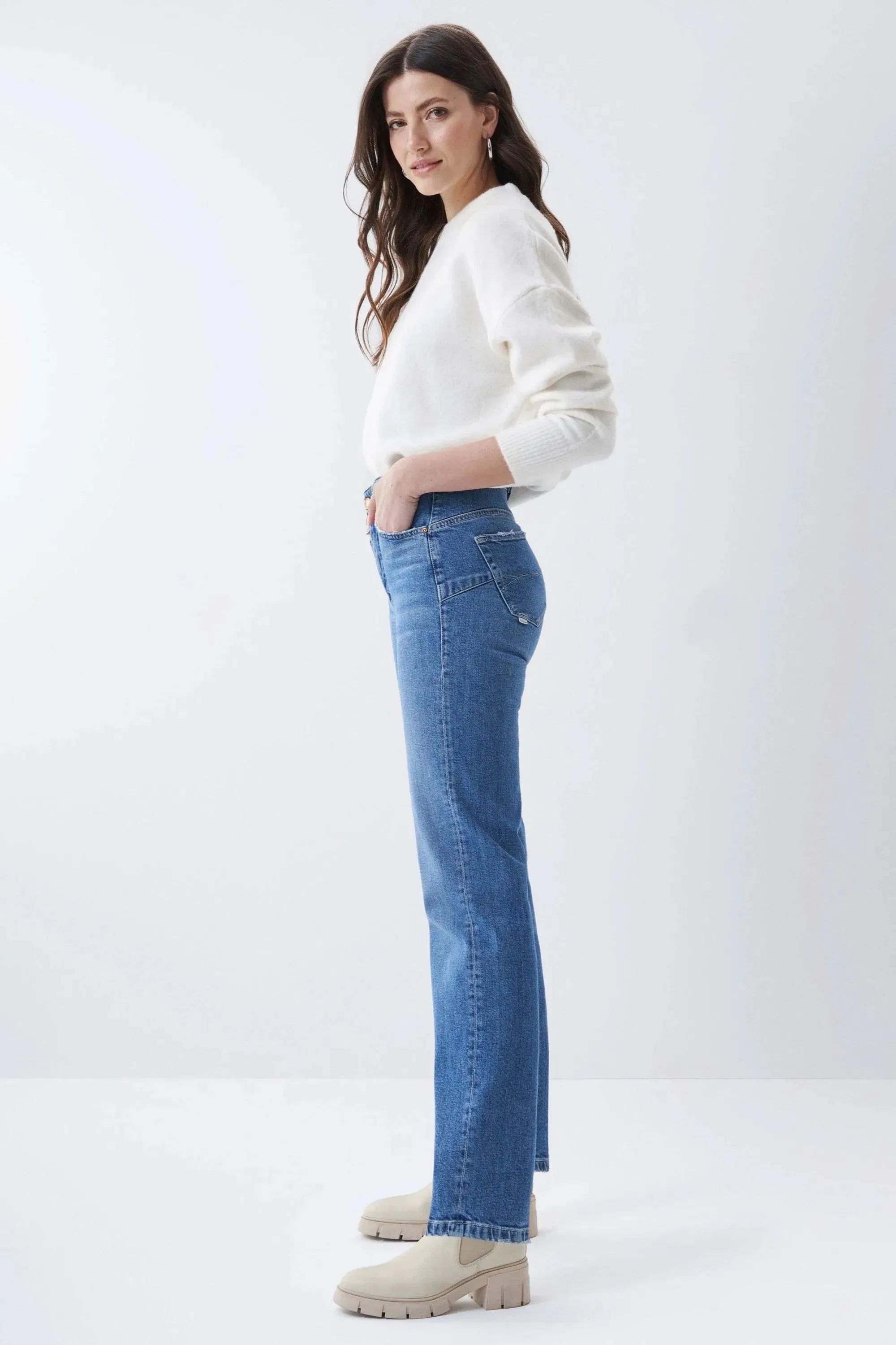 Pantalón Vaquero Push In Secret Glamour Straight