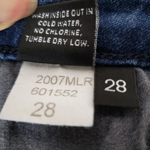 Parker Smith Womens Courtney Crop Mid Rise Denim Jeans Size 28