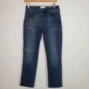 Parker Smith Womens Courtney Crop Mid Rise Denim Jeans Size 28
