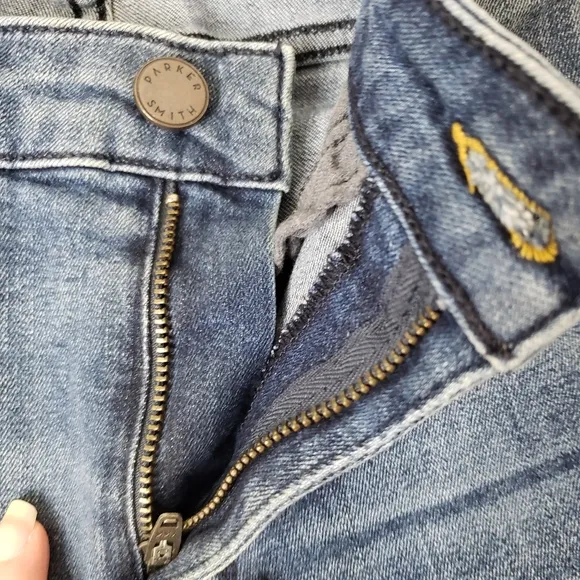 Parker Smith Womens Courtney Crop Mid Rise Denim Jeans Size 28
