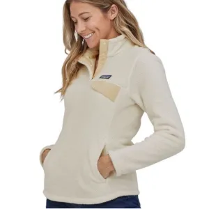 Patagonia Re-Tool Snap-T Fleece Polartec Pullover Cream White Size Large