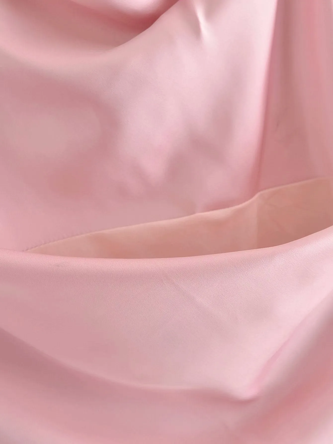 Pink Silk Satin Backless Party Mini Dresses