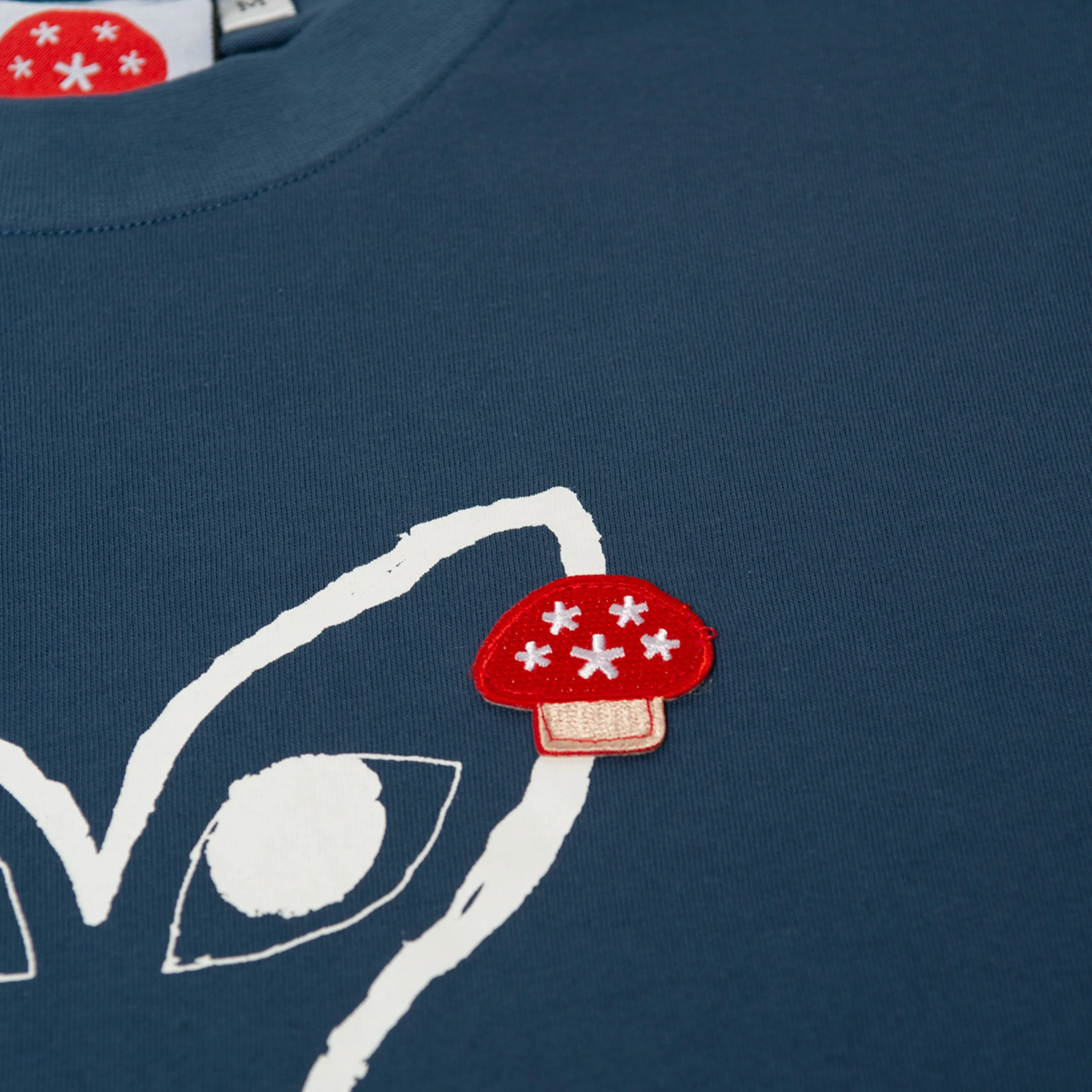 Plant Emoji With Eyes T-Shirt Navy