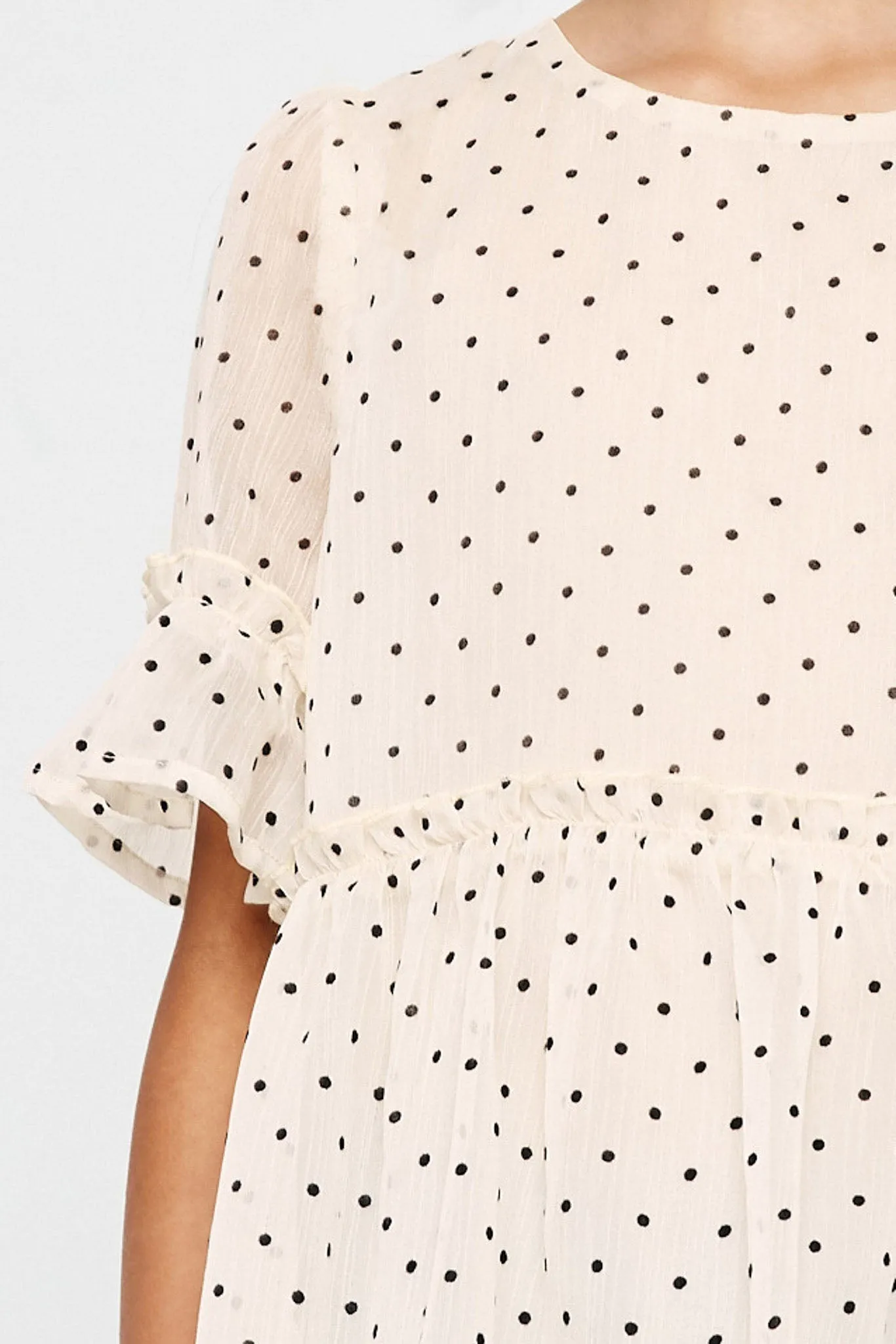 Polka Dot Sheer Top