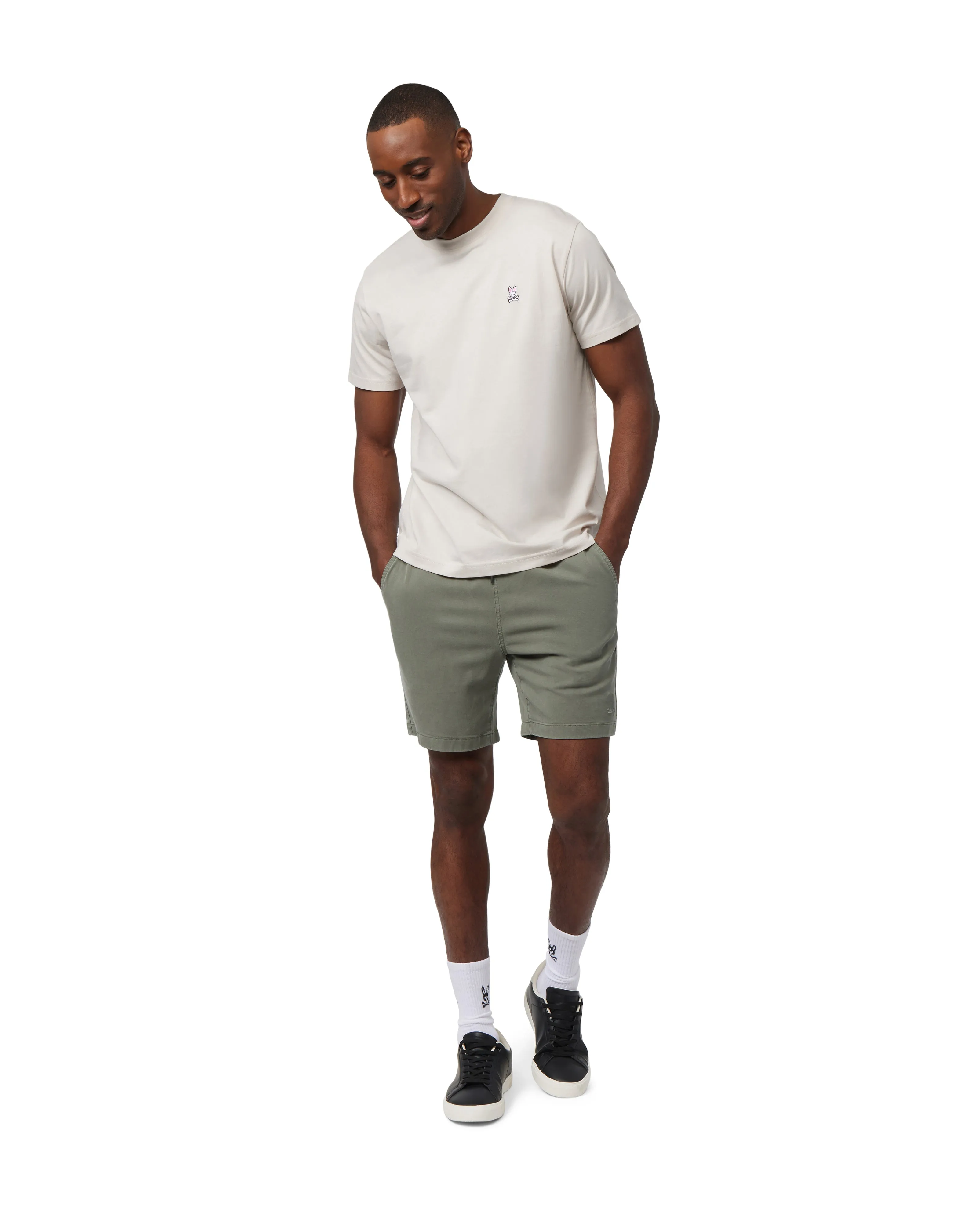 Psycho Bunny Men's Crew Neck Tee - Natural Linen