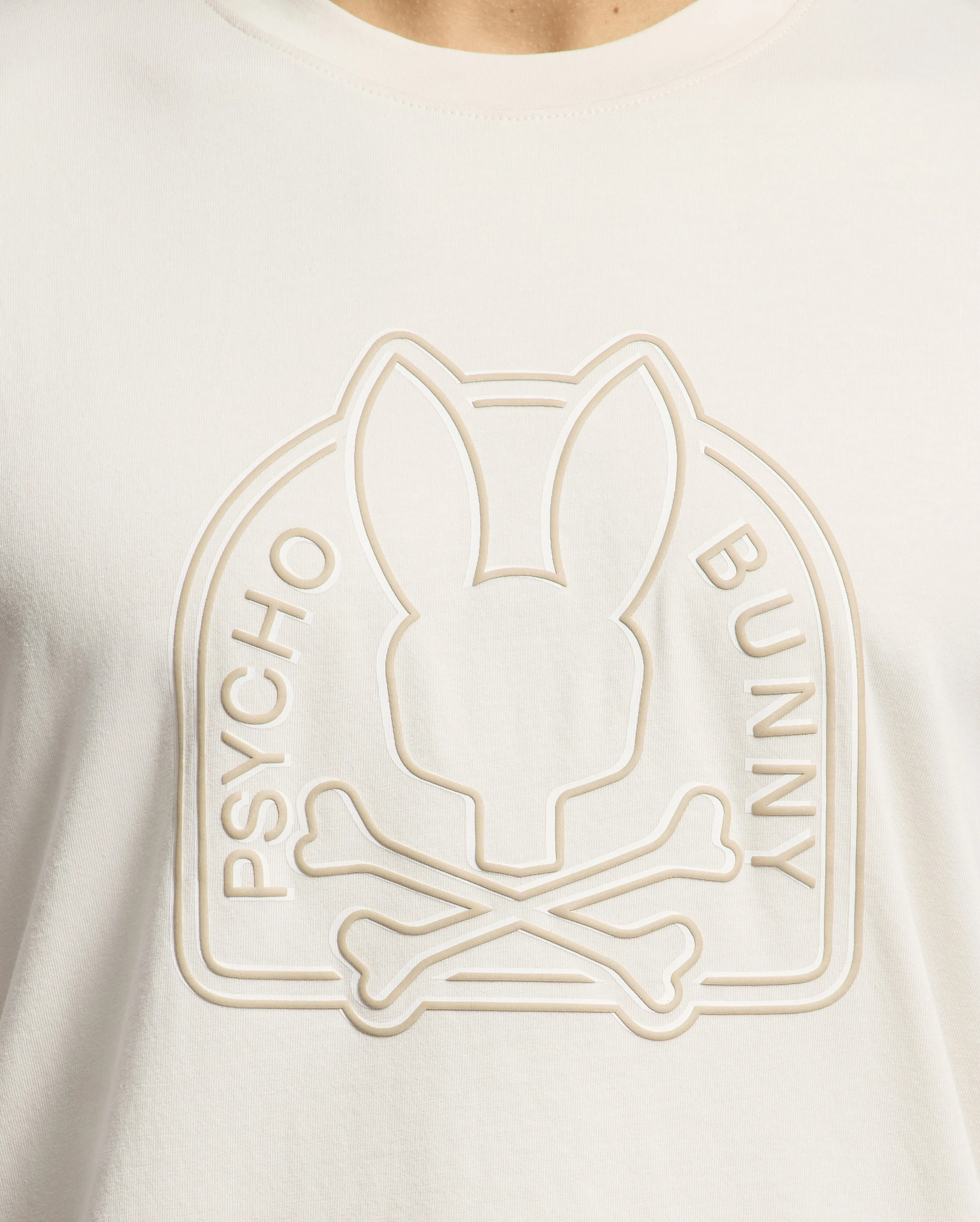 Psycho Bunny Men's Melbourne Graphic Tee - Natural Linen