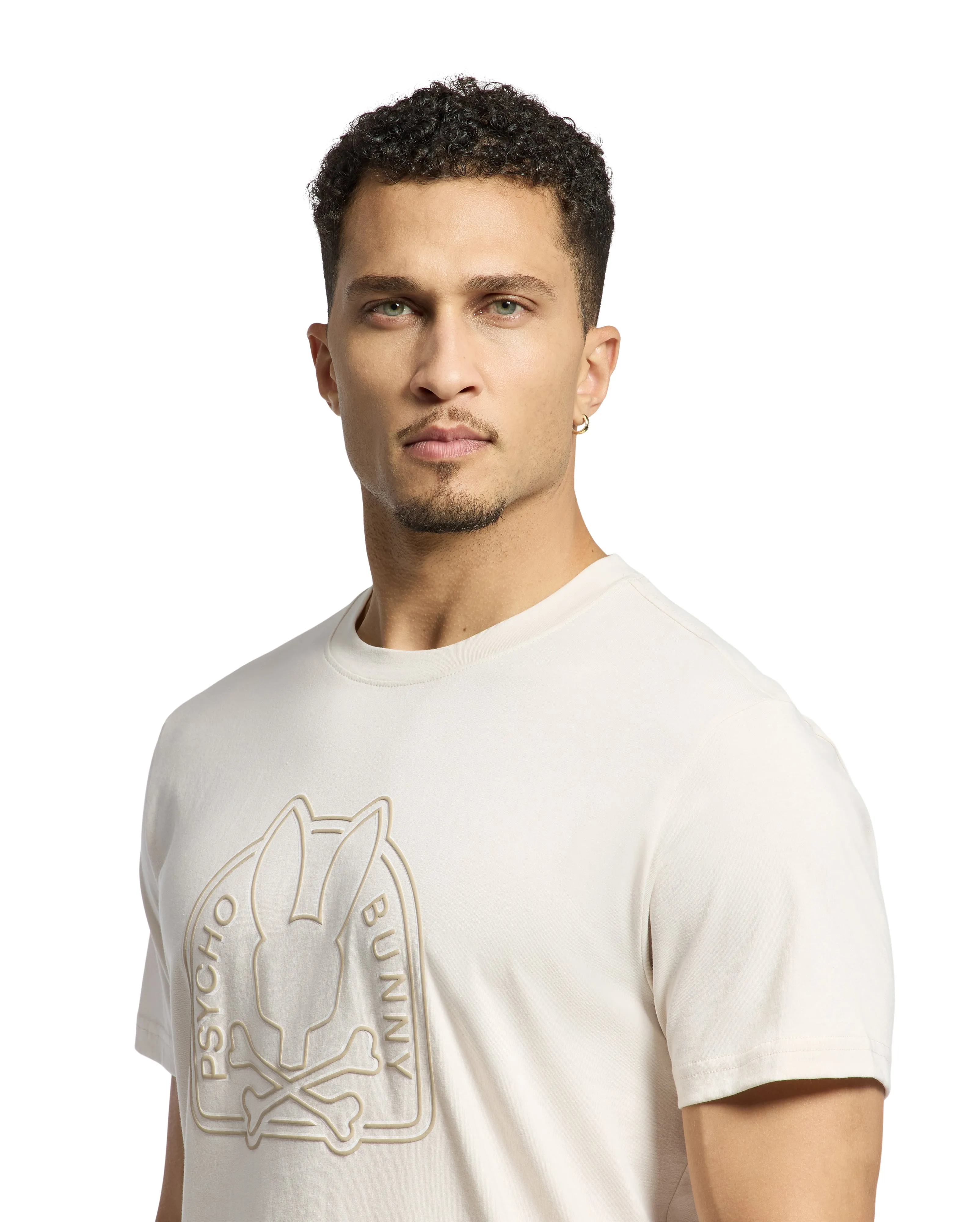 Psycho Bunny Men's Melbourne Graphic Tee - Natural Linen