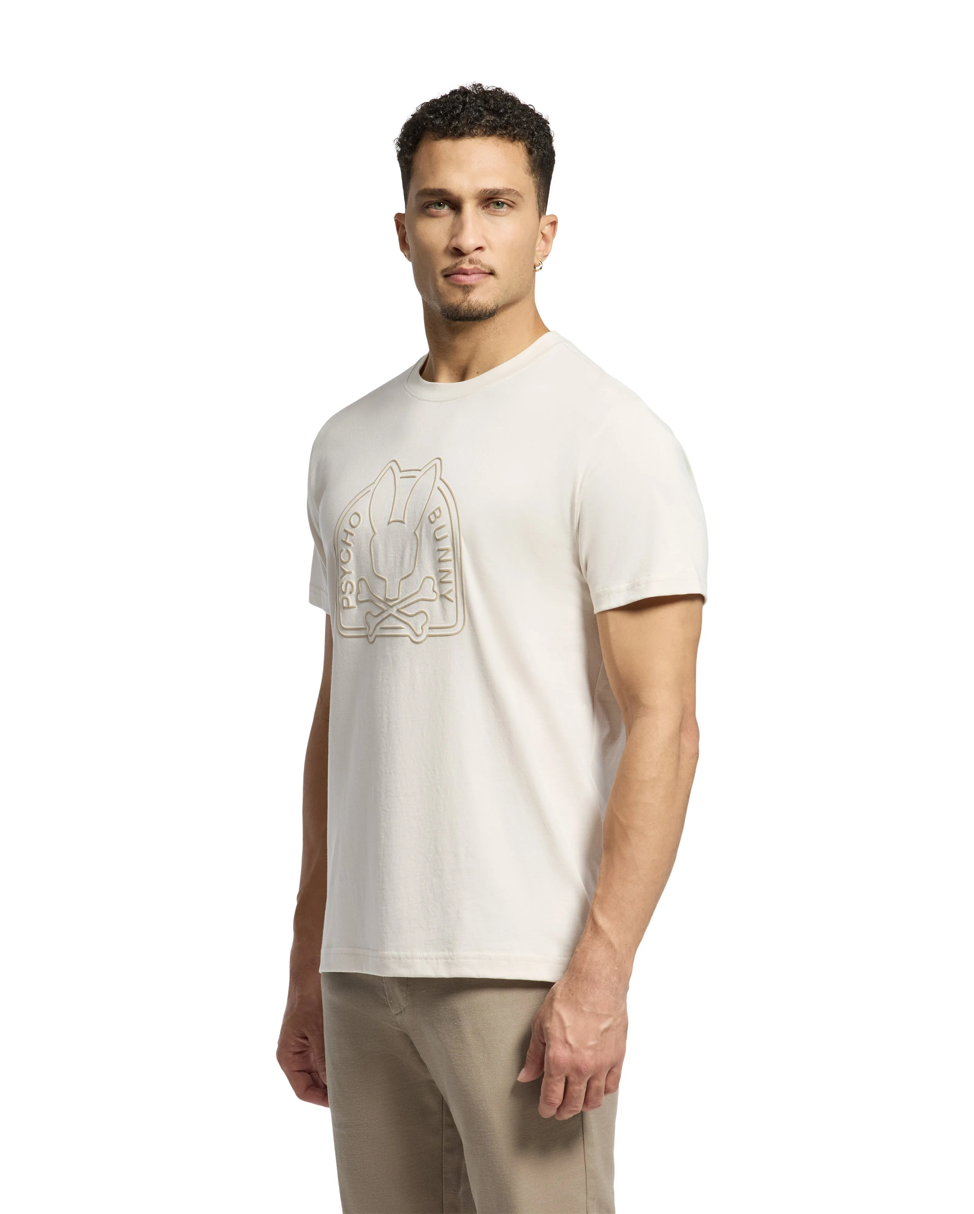 Psycho Bunny Men's Melbourne Graphic Tee - Natural Linen