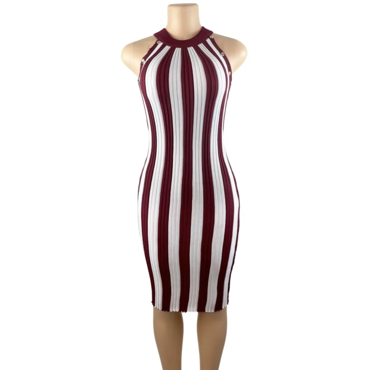 Put On A Show Striped Midi Dress