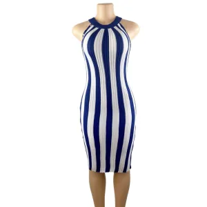 Put On A Show Striped Midi Dress