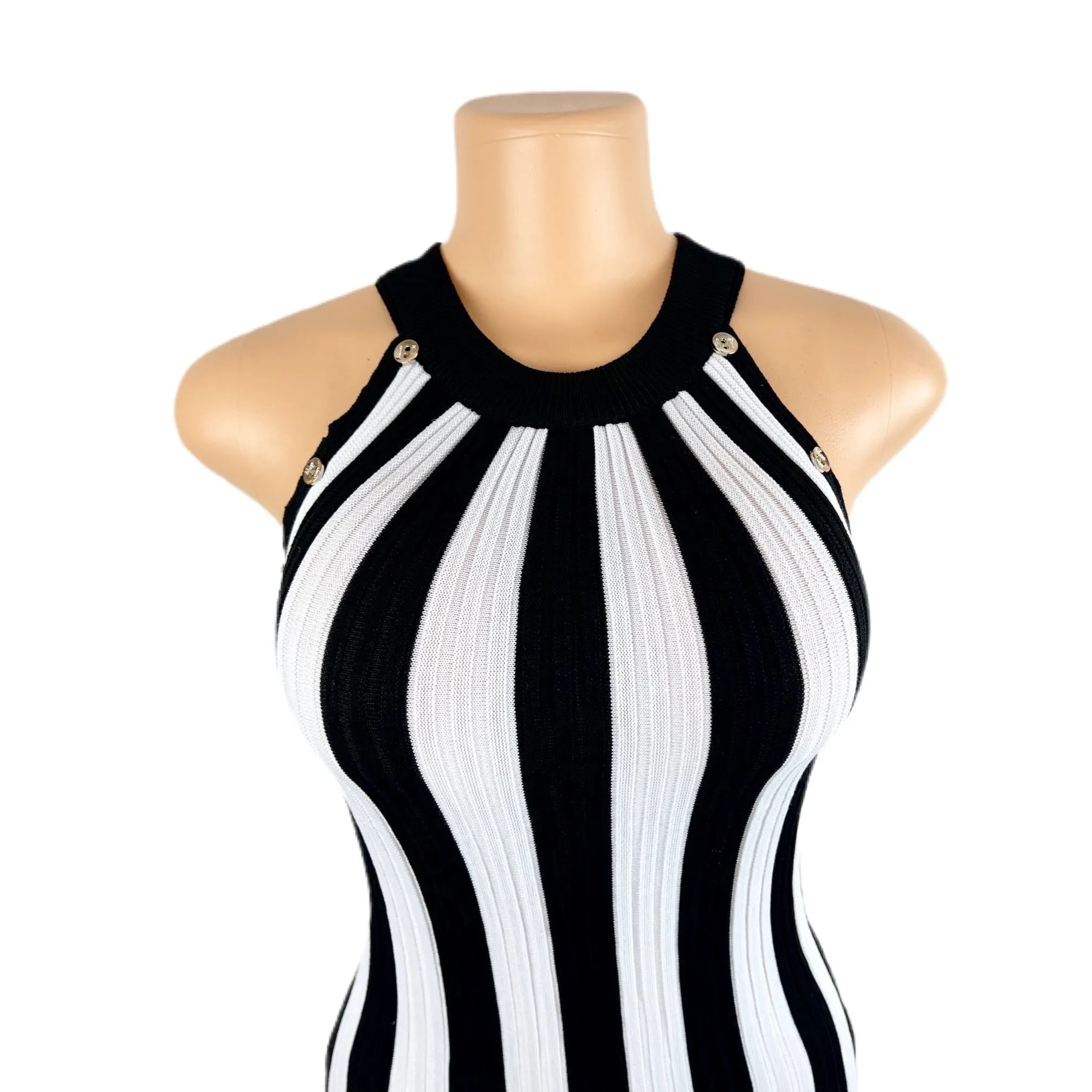 Put On A Show Striped Midi Dress