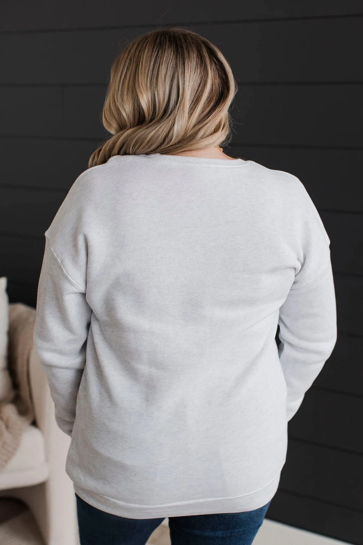 "Midwest" Crew Neck Pullover- Light Heather Grey