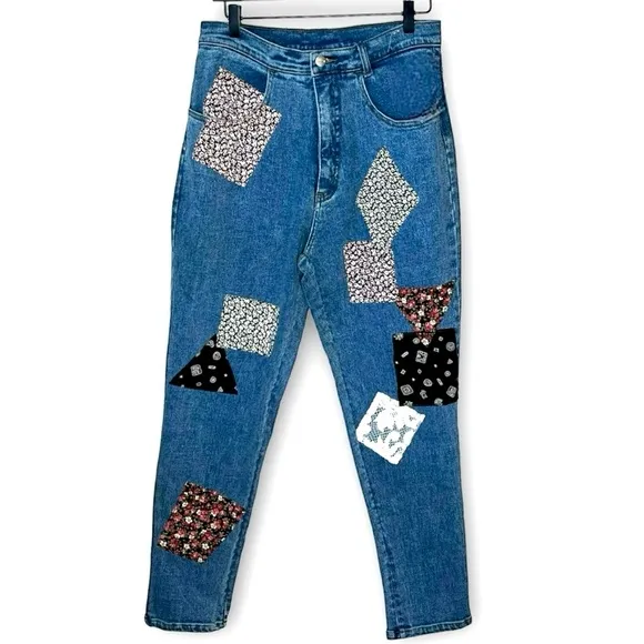 RARE Vintage Patchwork Mom Jeans