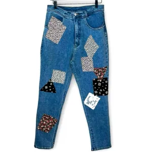 RARE Vintage Patchwork Mom Jeans