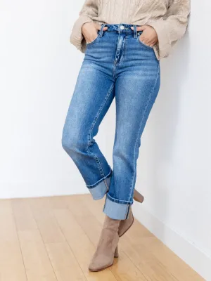 RISEN Medium High Rise Ankle Cuffed