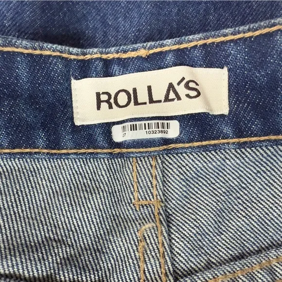 Rollas Classic Straight Jeans 90's High Rise Blue NWT $100