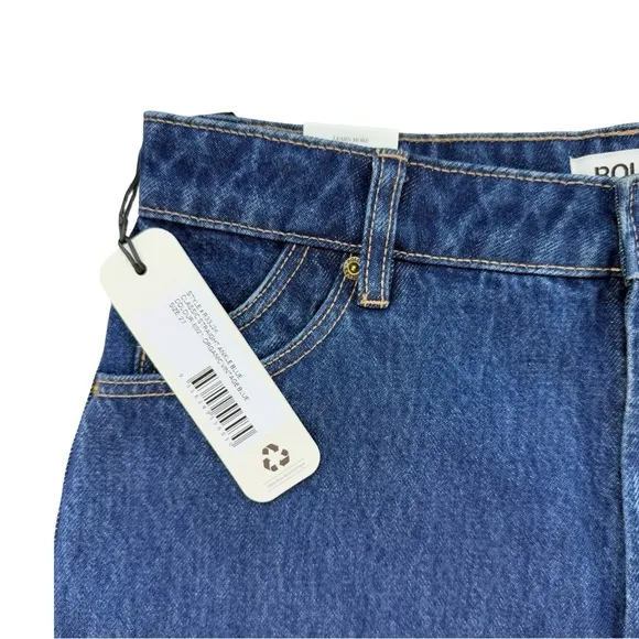Rollas Classic Straight Jeans 90's High Rise Blue NWT $100