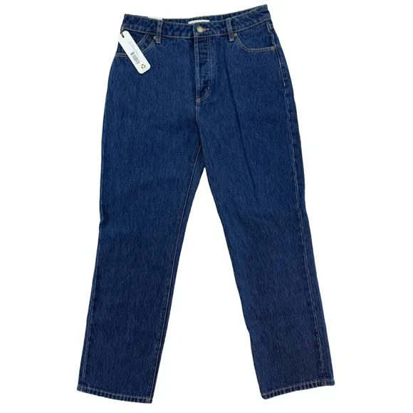 Rollas Classic Straight Jeans 90's High Rise Blue NWT $100