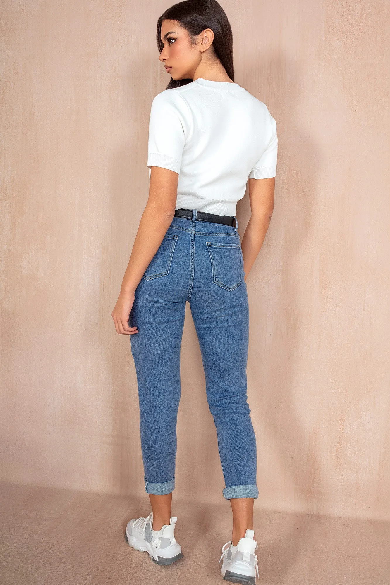 Ronnie Blue Denim Mom Jeans