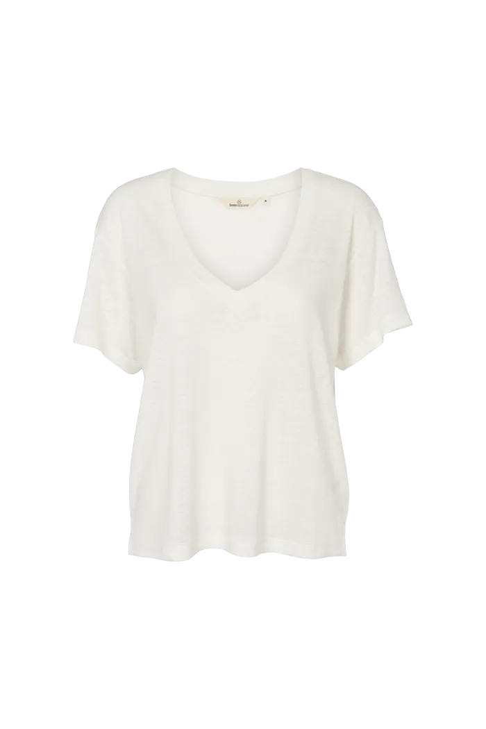 Ryda V-Neck Tee - Off White