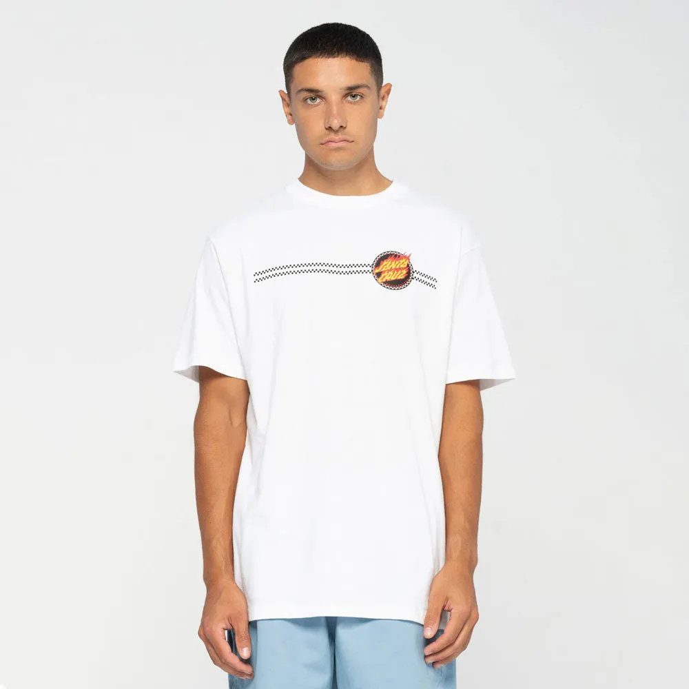 Santa Cruz Check Ringed Flamed Dot T-Shirt