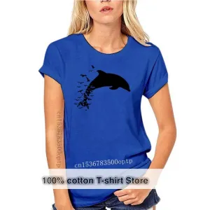 Scuba diving T-Shirt for Women | Dolphin Love -100% Cotton