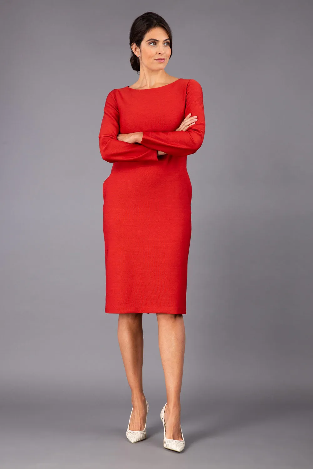 Seed Cora Long Sleeve Shift Dress