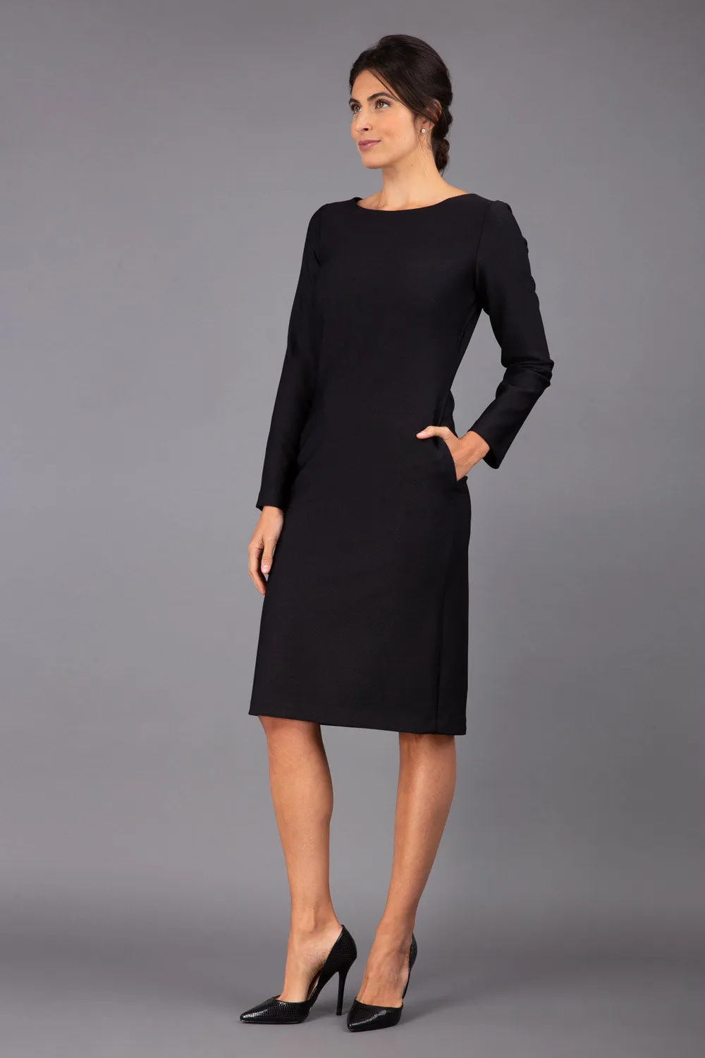 Seed Cora Long Sleeve Shift Dress