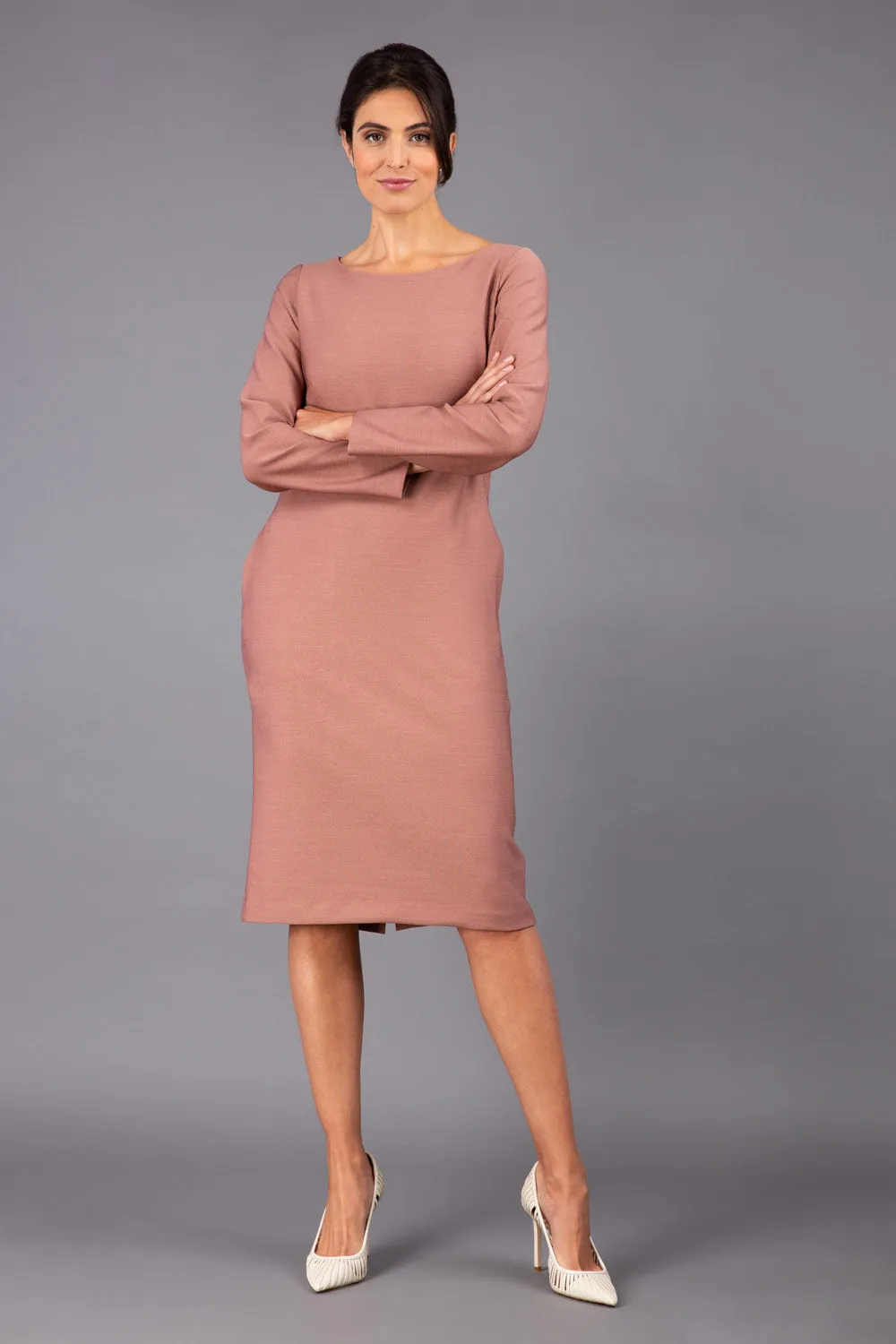Seed Cora Long Sleeve Shift Dress