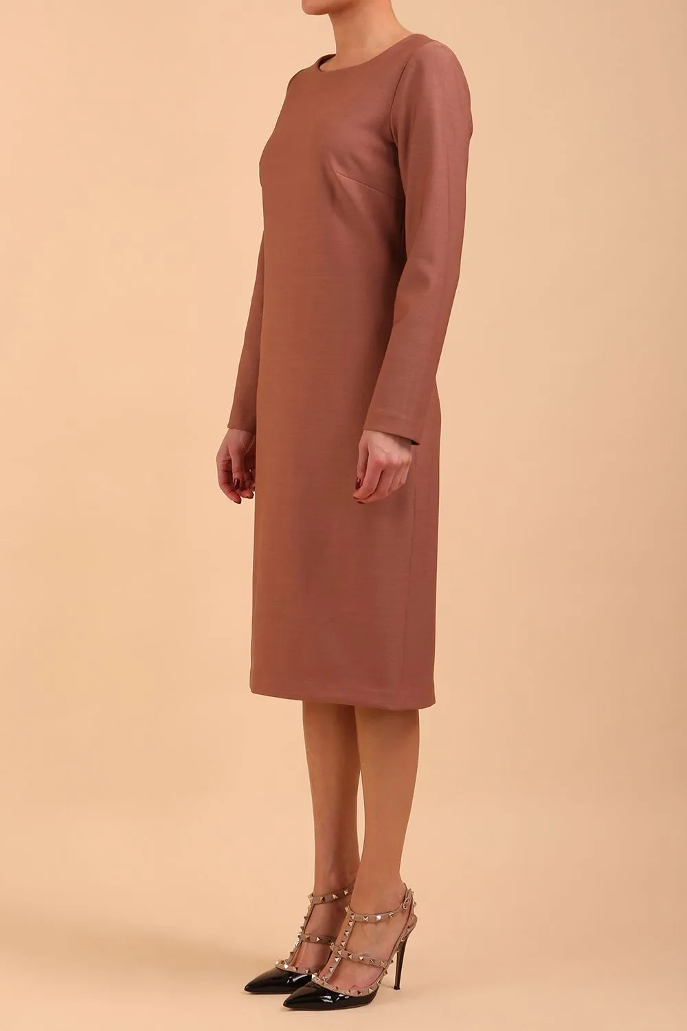 Seed Cora Long Sleeve Shift Dress