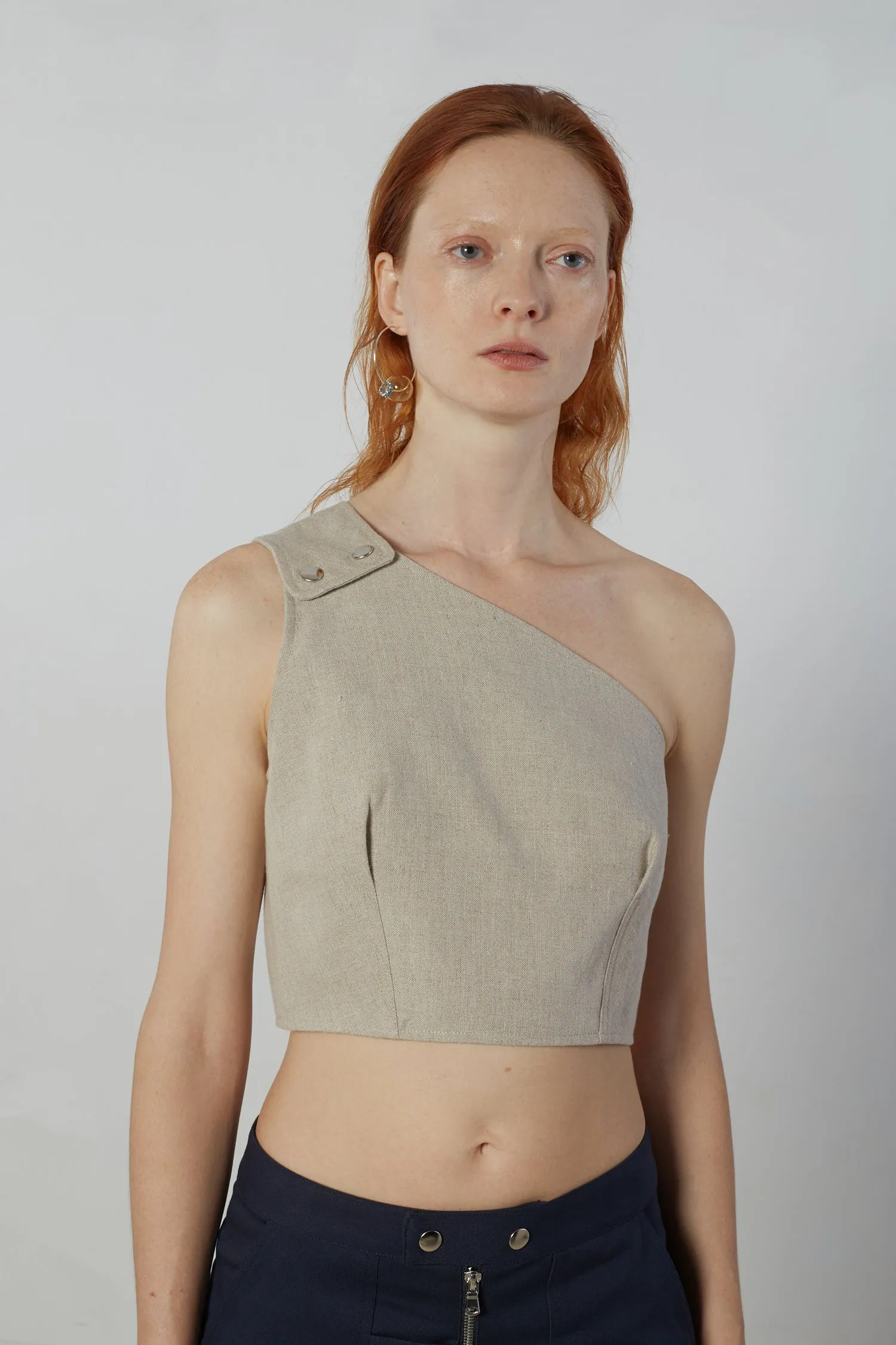 Snap Shoulder Bustier