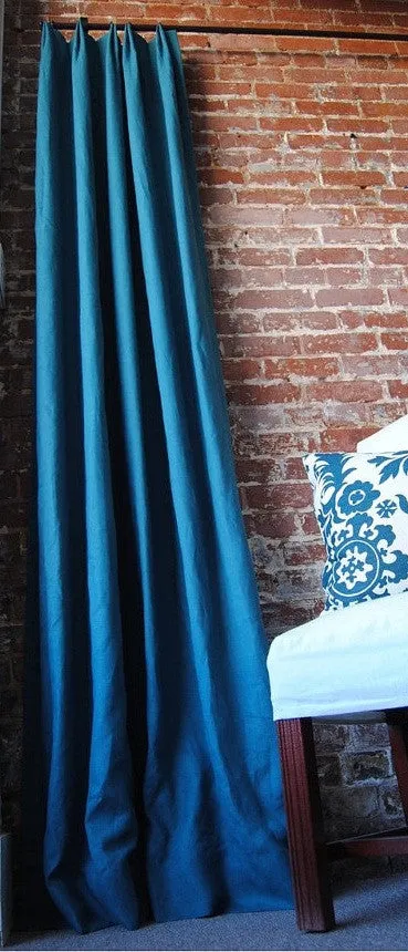 Solid Linen Panel (w/ Pinch/Euro Pleat)