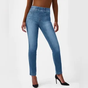 SPANXshape EveryWear Straight Leg Jeans, Vintage Indigo size medium