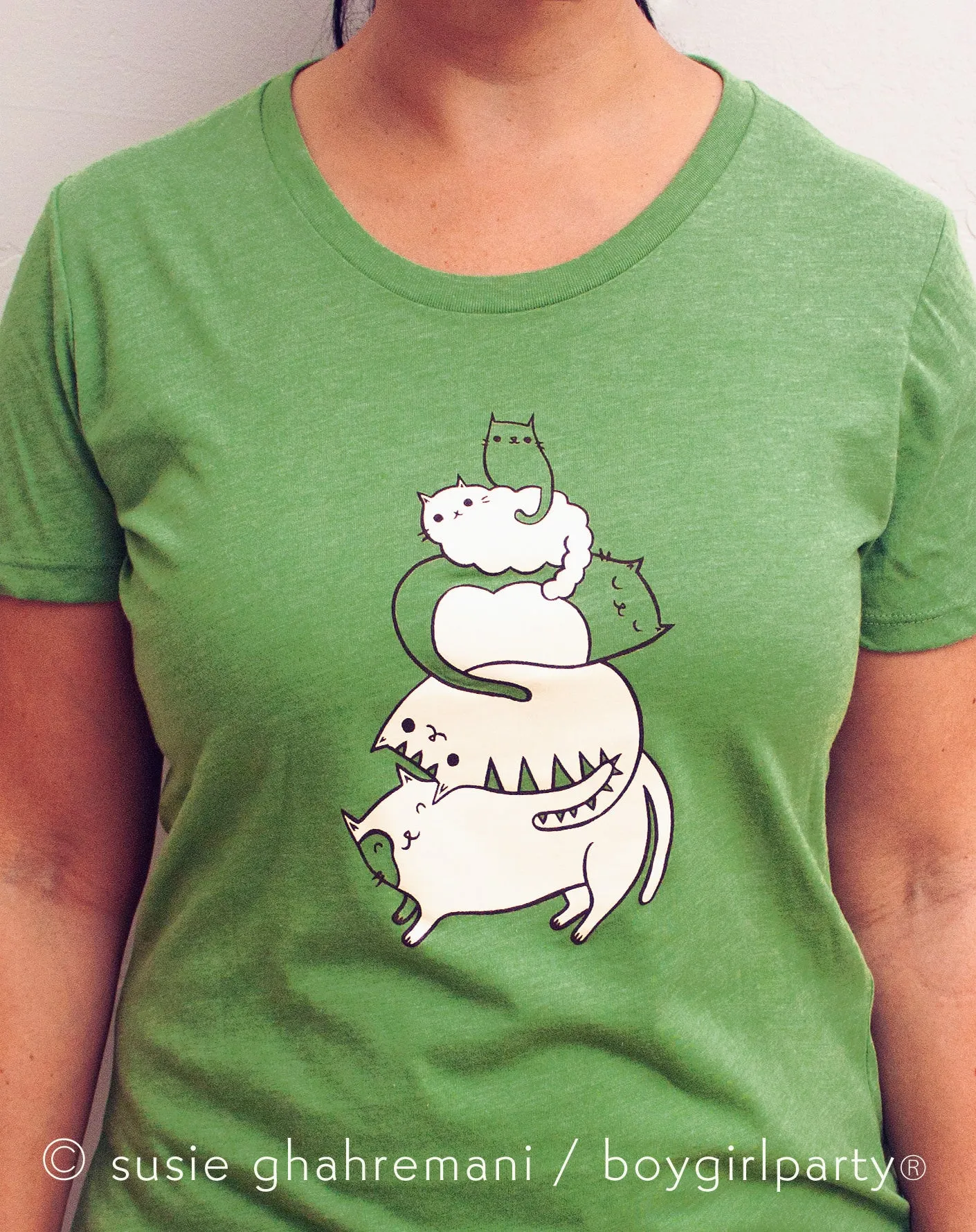 Stack the Cats T-shirt by Susie Ghahremani / boygirlparty® - Eco-friendly Tshirt