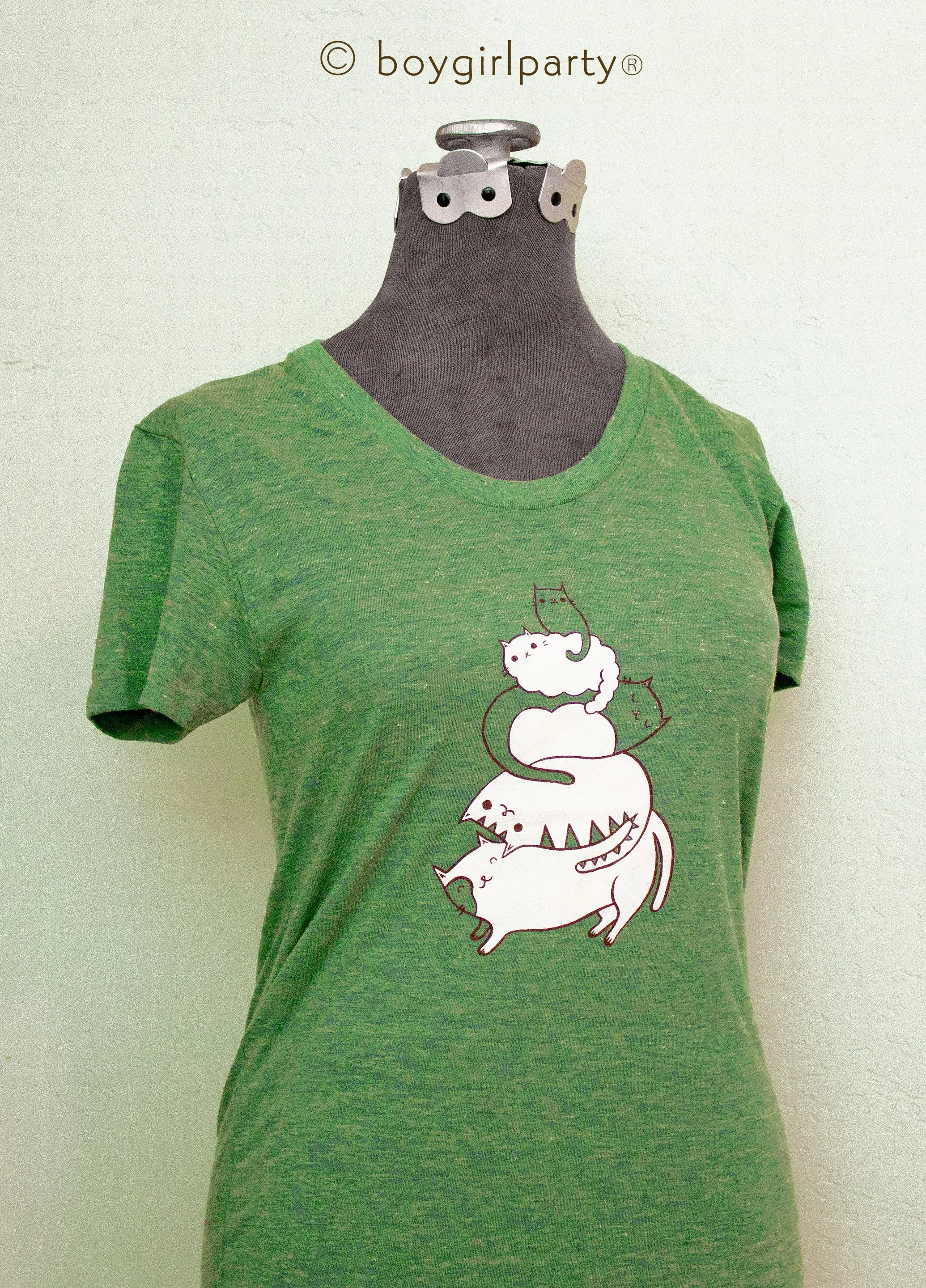 Stack the Cats T-shirt by Susie Ghahremani / boygirlparty® - Eco-friendly Tshirt