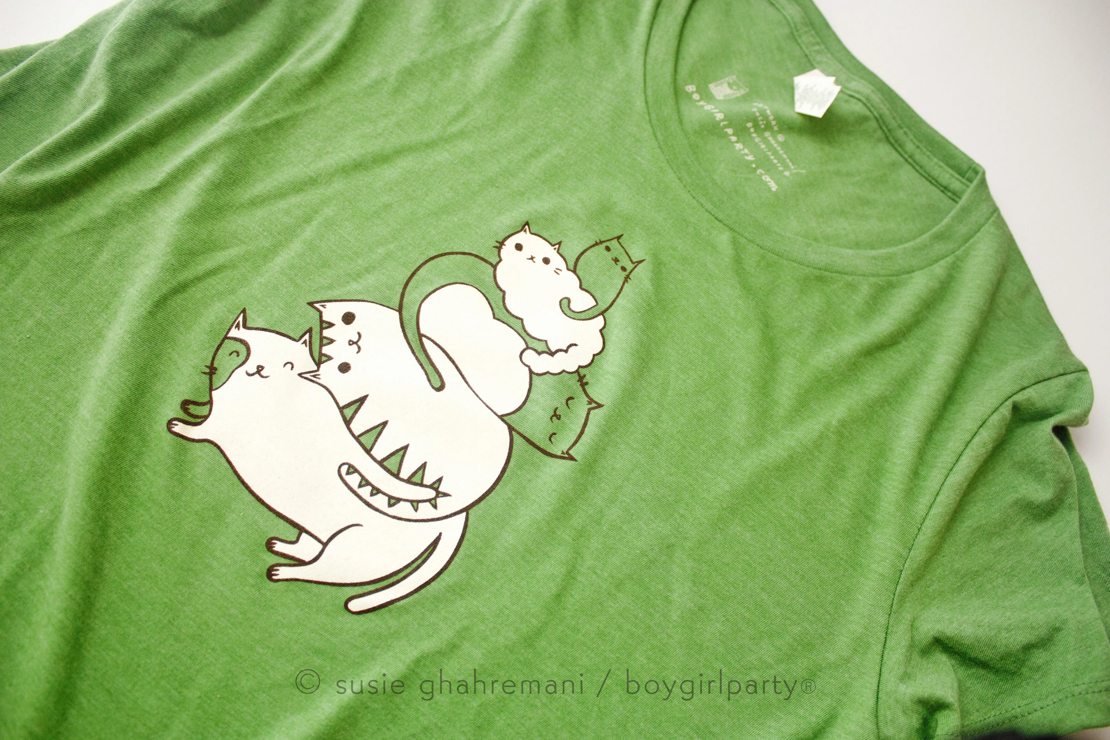 Stack the Cats T-shirt by Susie Ghahremani / boygirlparty® - Eco-friendly Tshirt