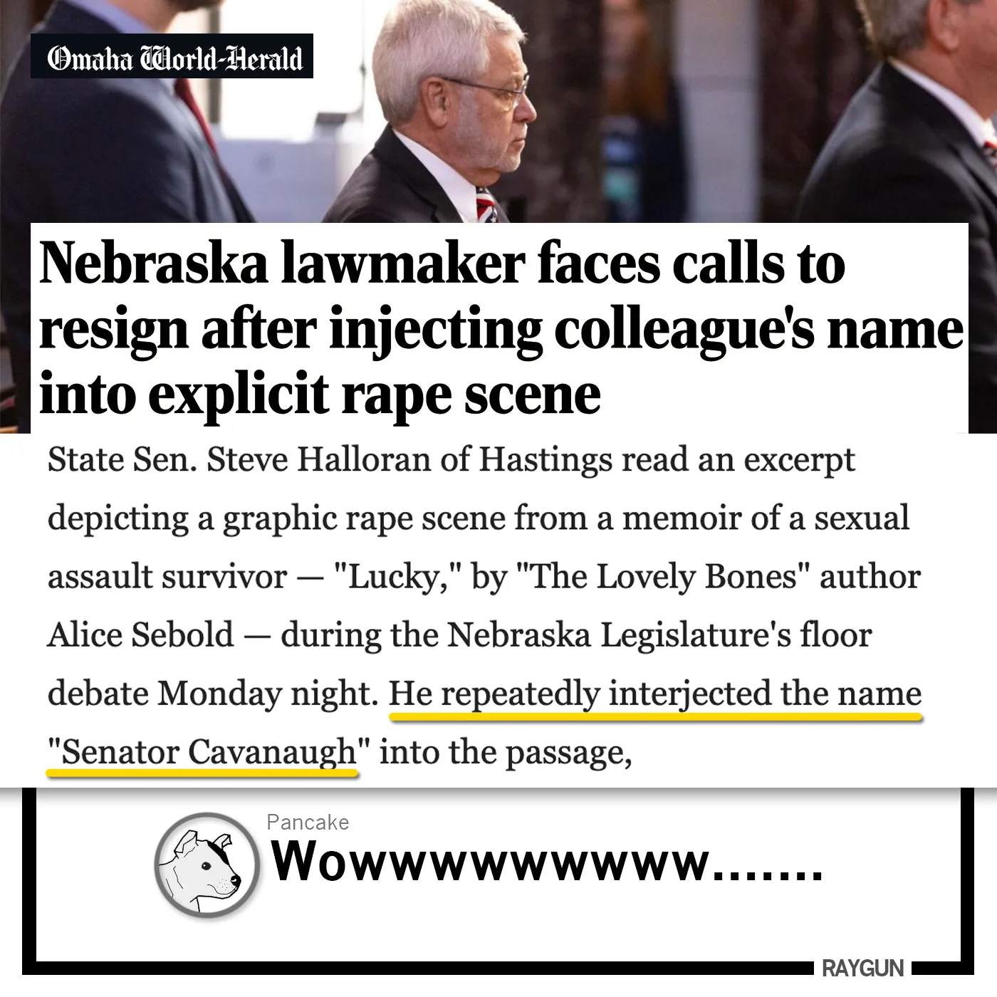 Steve Halloran Is A Jerk