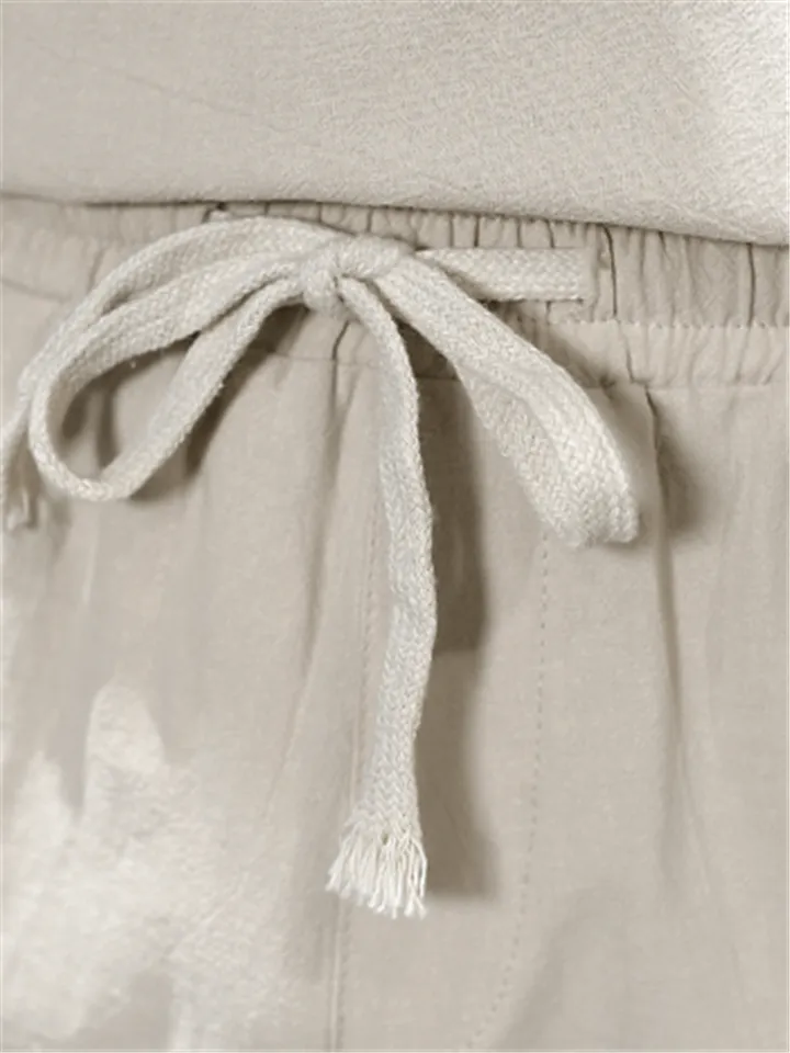 Super Comfy Linen Sets Short-sleeved T-shirt   Trousers