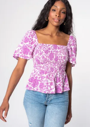 Sweet Talker Smocked Top