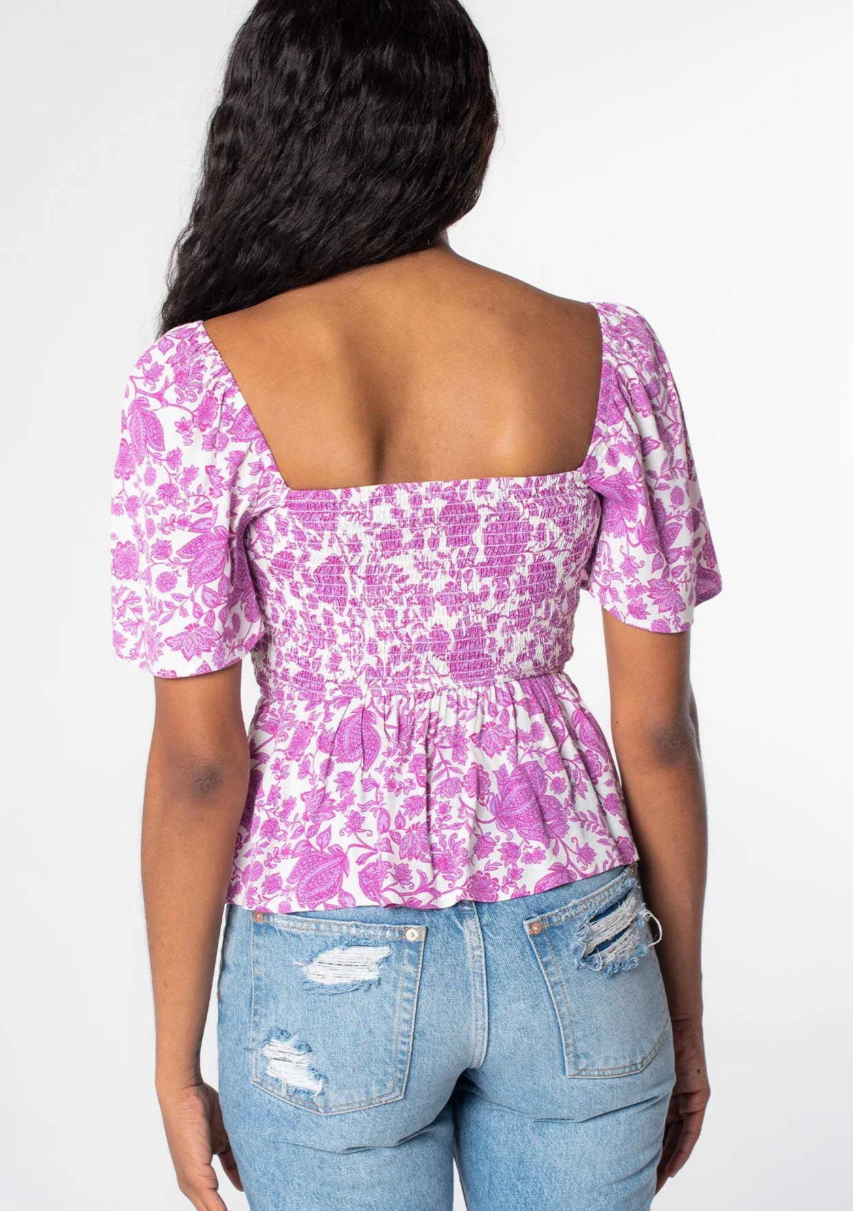 Sweet Talker Smocked Top