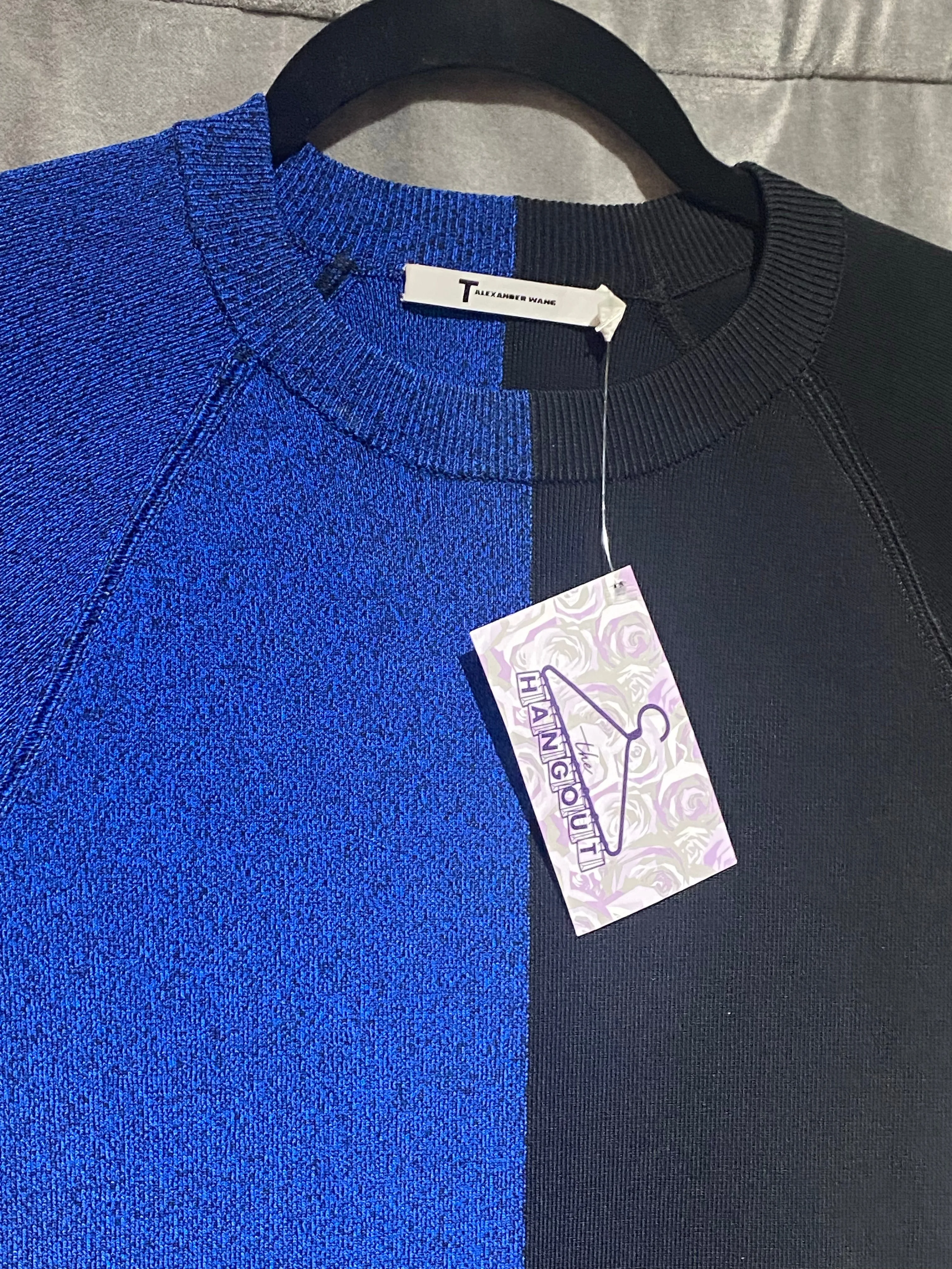 T Alexander Wang Crewneck Shortsleeve Bodycon Crewneck Dress