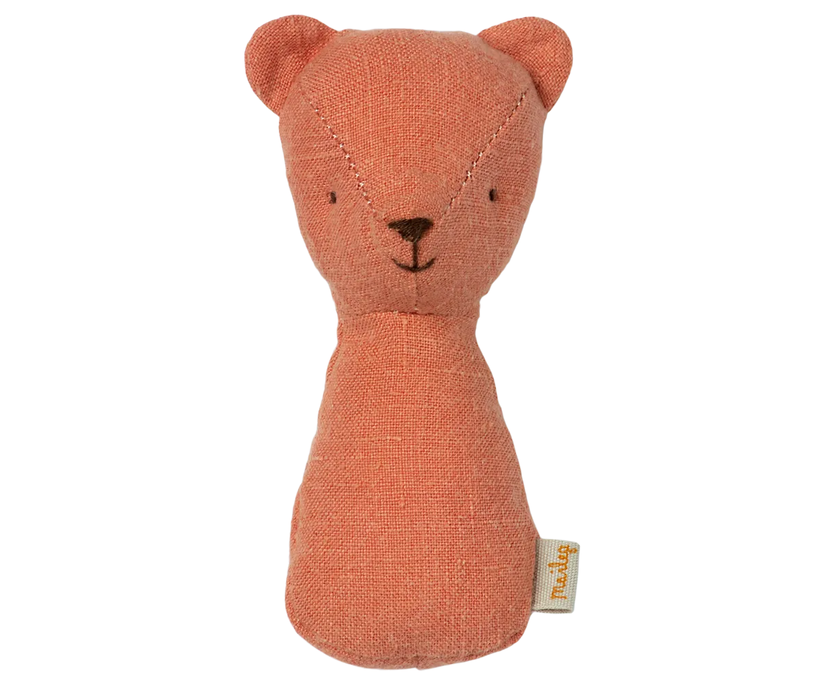 Teddy Rattle - Dusty Coral