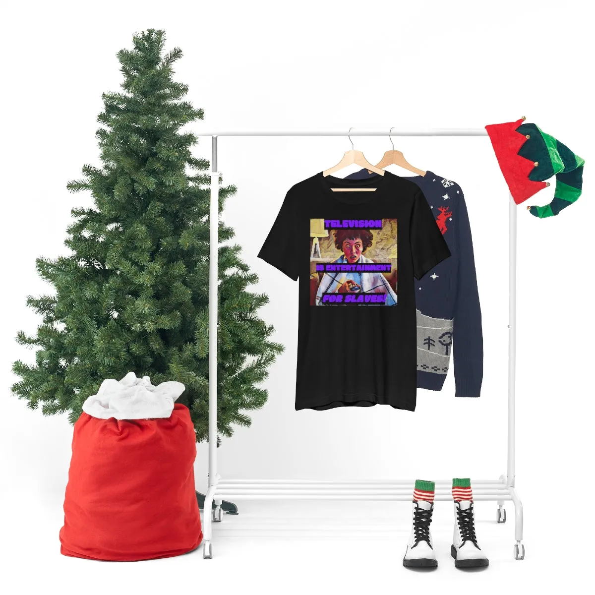 Television is Entertainment for Slaves! Short Sleeve Tee