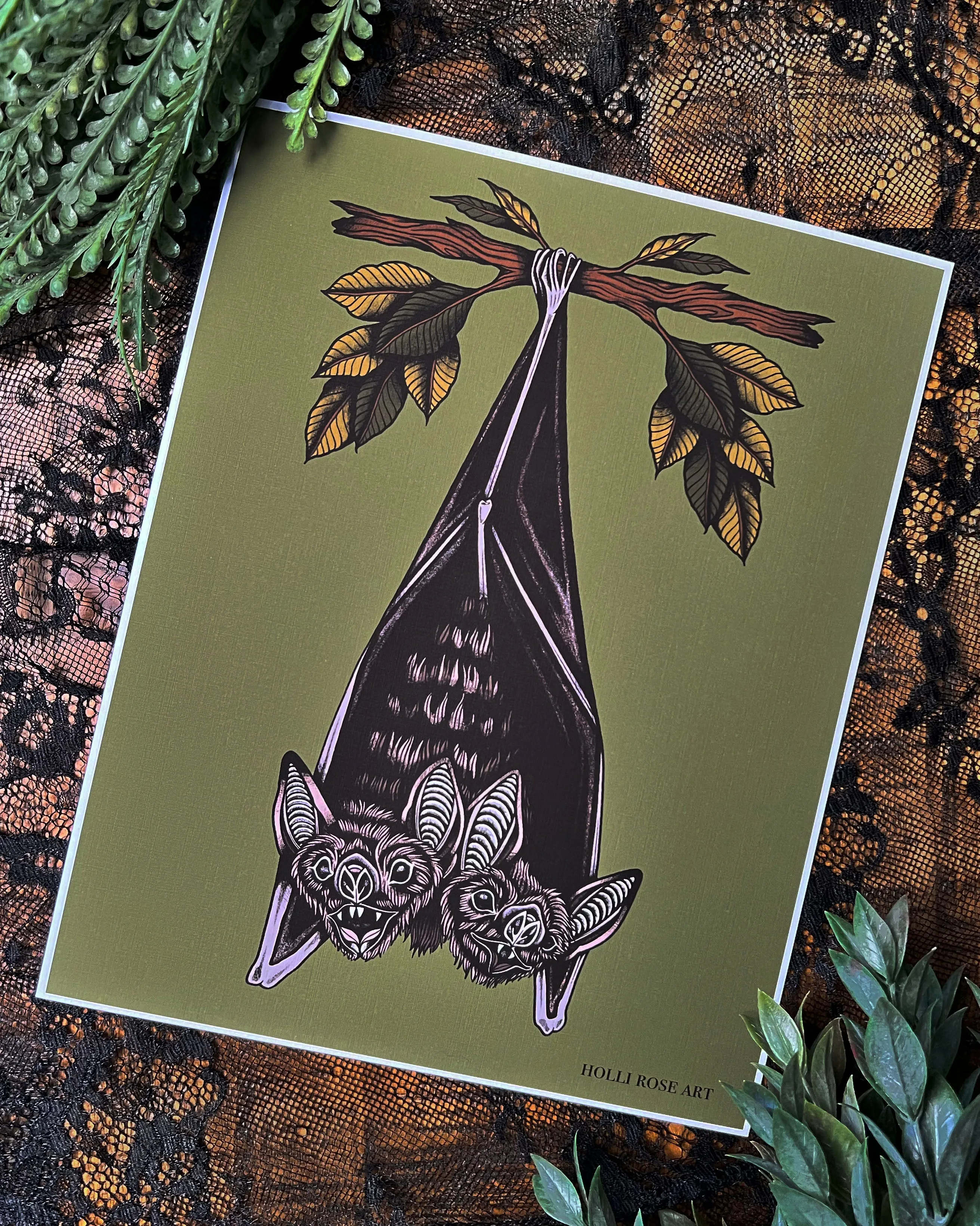 The Batty Duo Print