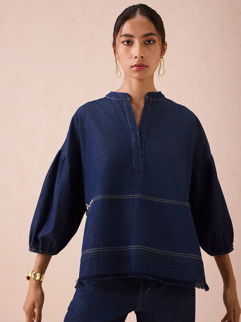 The Little Things Denim Blouse