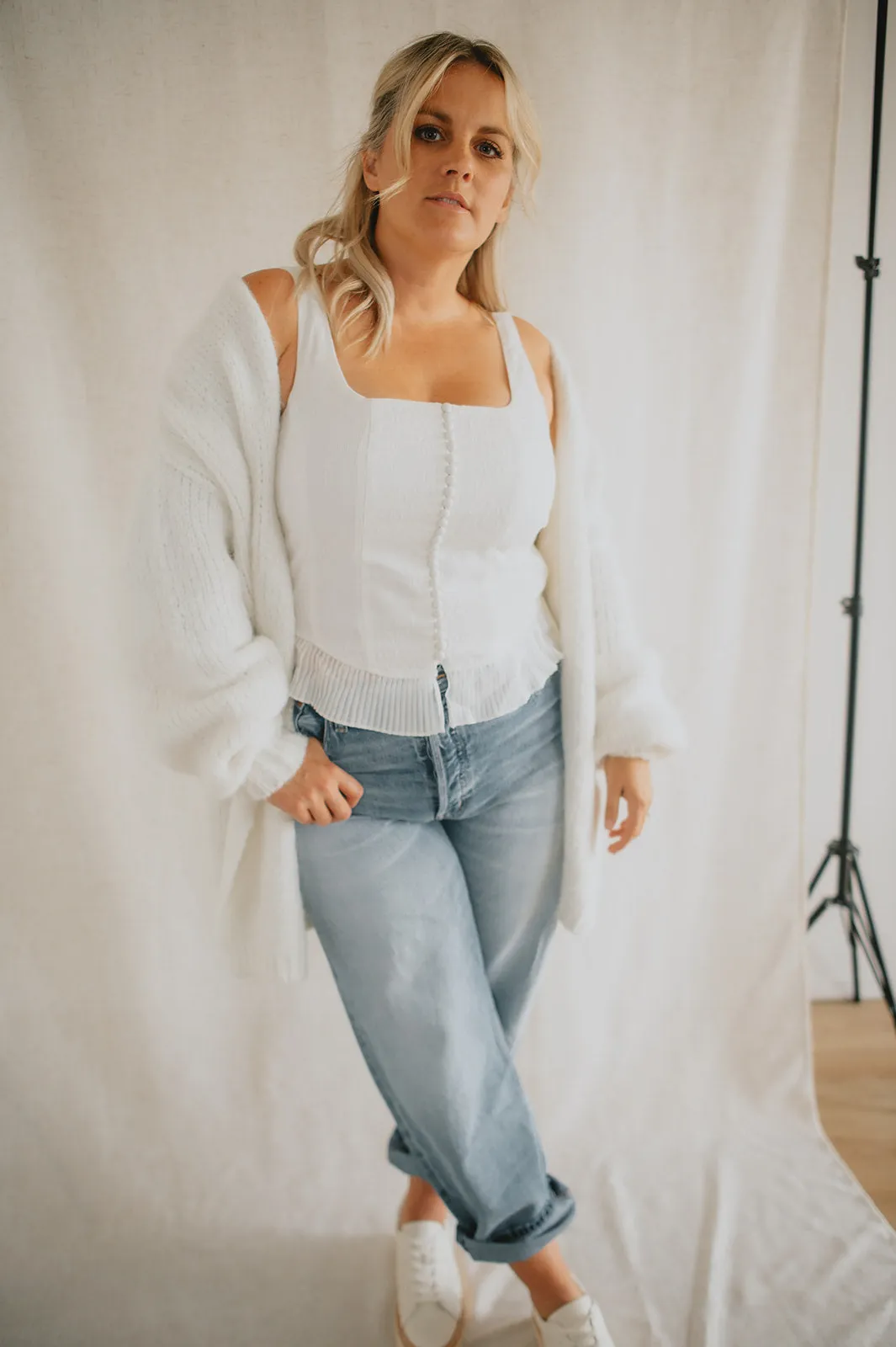 The Zinnia Top by Heartloom - Eggshell