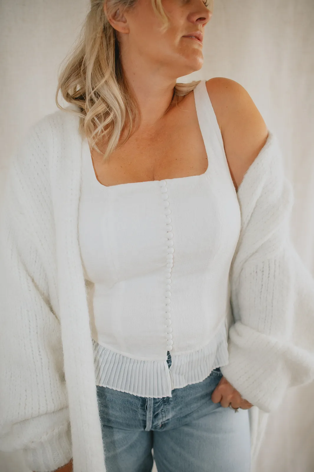 The Zinnia Top by Heartloom - Eggshell