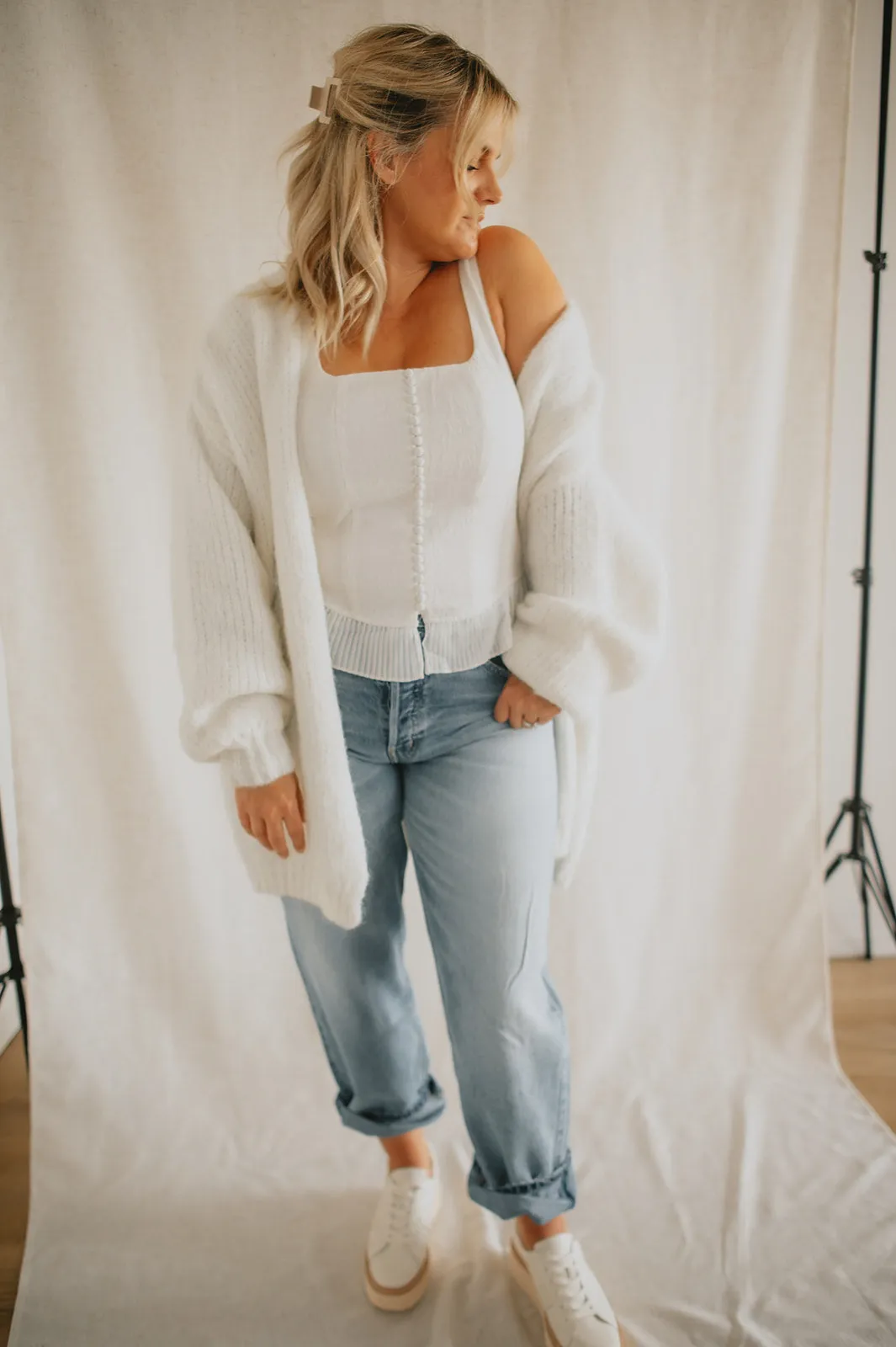 The Zinnia Top by Heartloom - Eggshell