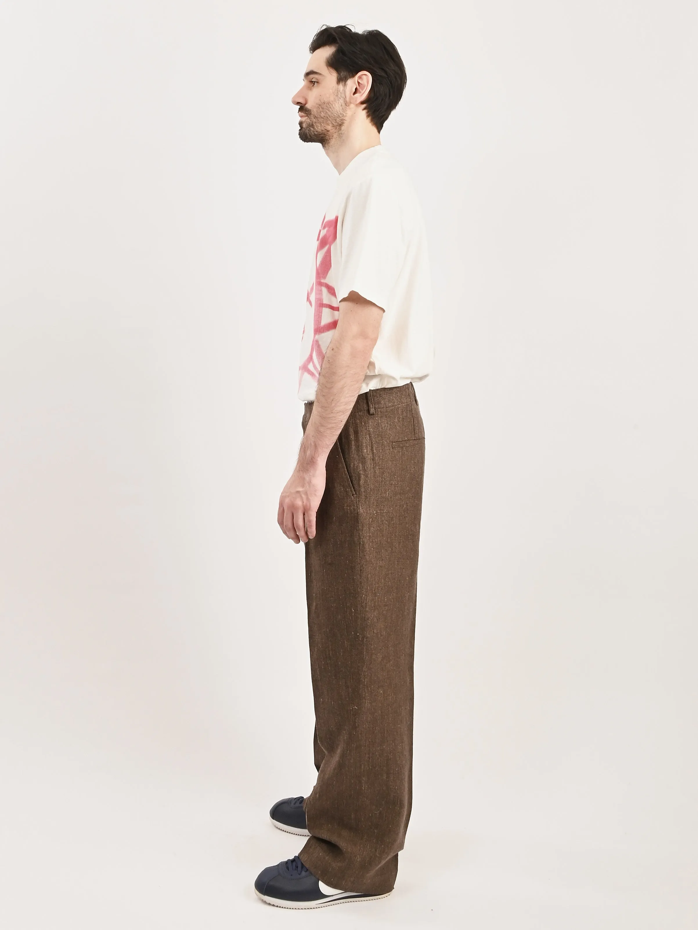 Tobacco Delave Linen Borrowed Chino